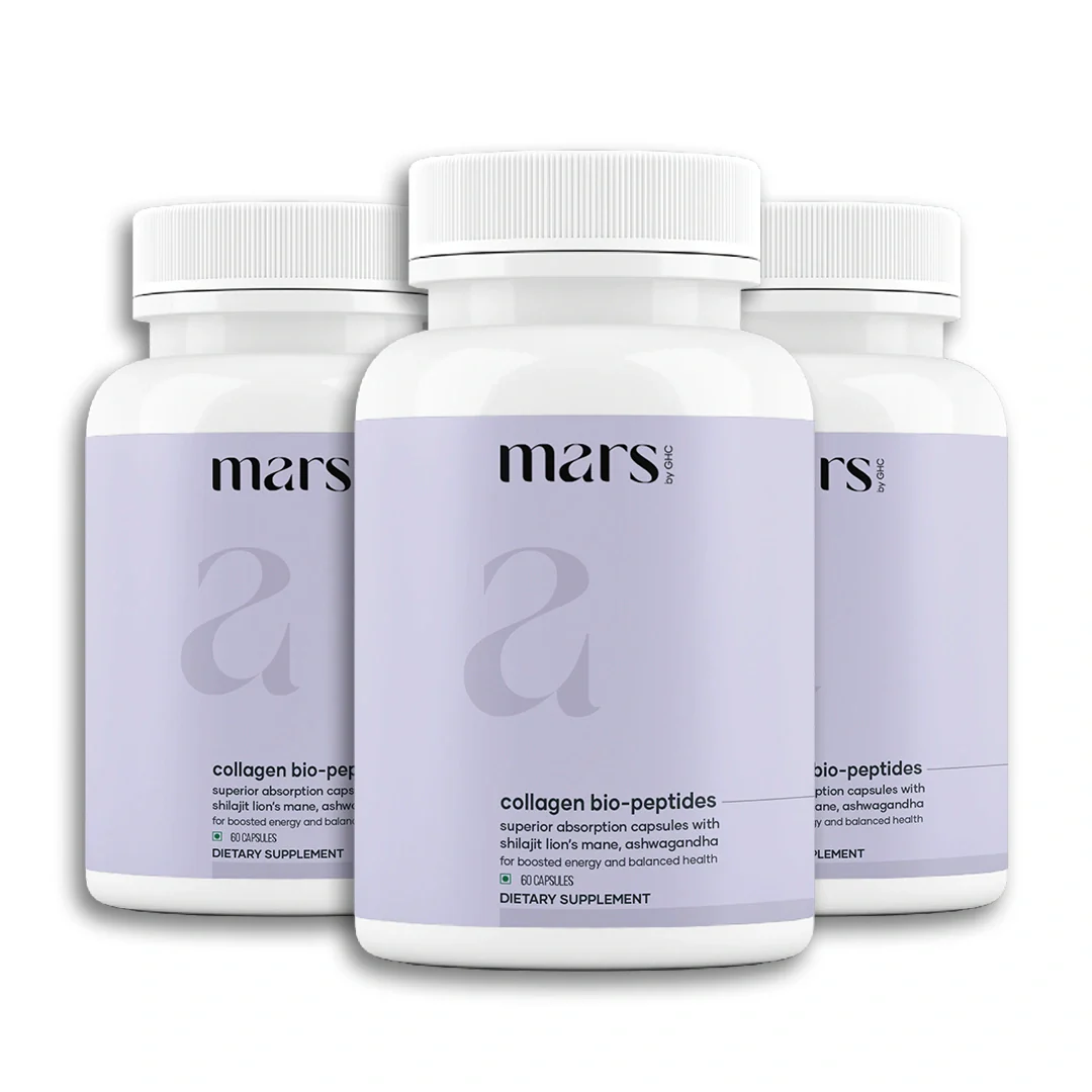 Mars Collagen Bio-Peptide Capsules with Collagen Peptides, Biotin & Vitamin C | Skin, Hair, Nails & Joint Support | 60 Capsules - Image 3