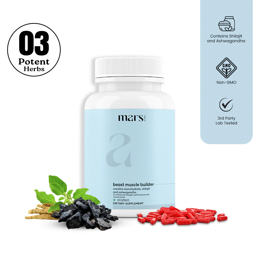 Mars Beast Muscle Builder : A New Age Natural solution for Muscle Gain , Pump and Energy