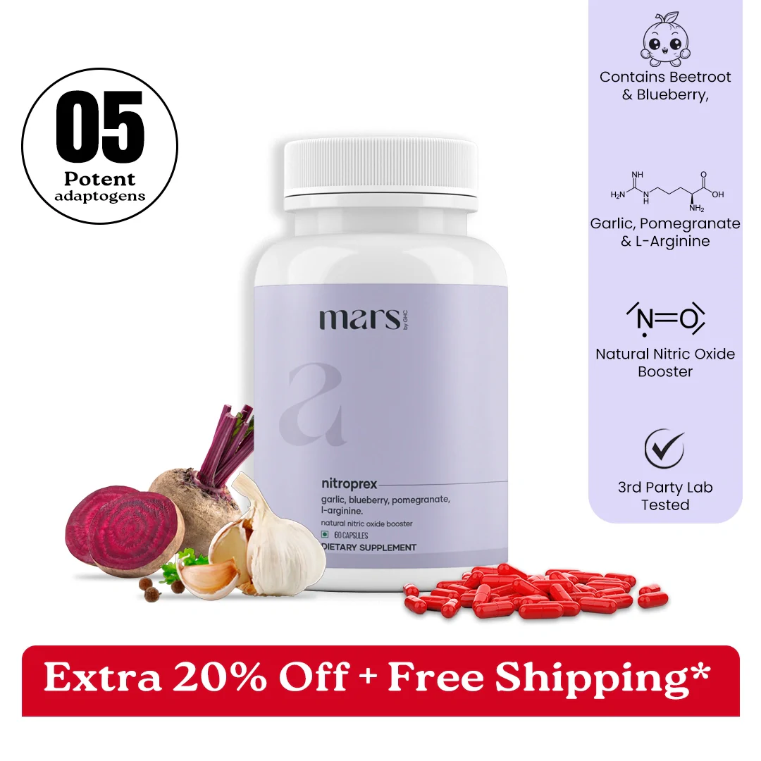 Mars NitroPrex – Natural Nitric Oxide Booster for Blood Pressure Support
