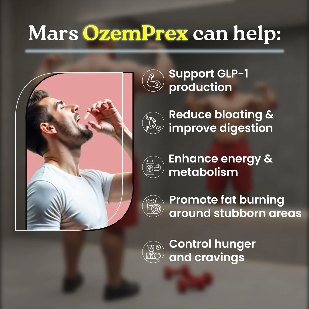 Mars OzemPrex: A Natural Akkermansia Booster with Improved GLP-1 Production, Gut Health & Calorie Control - Image 2