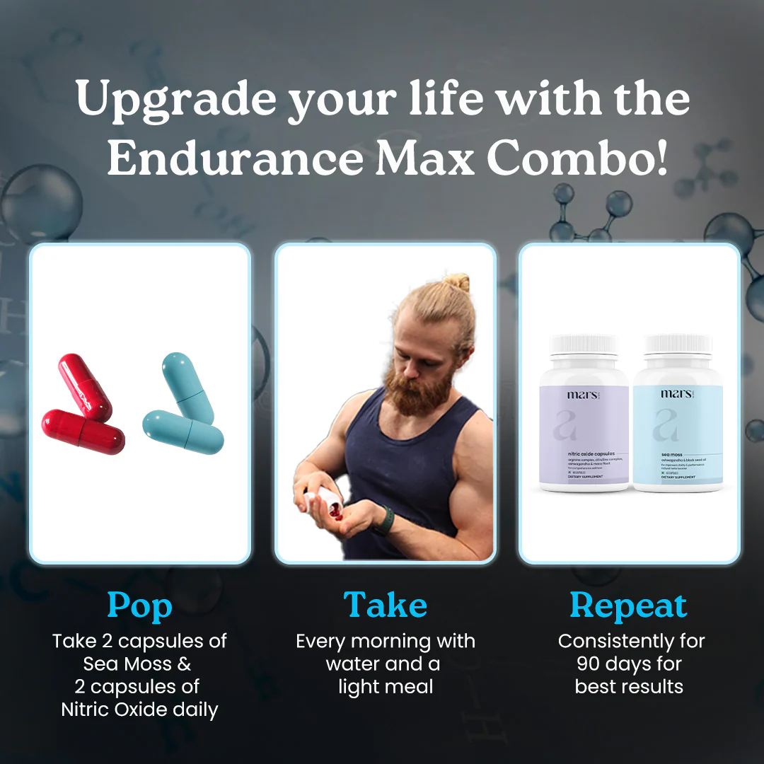 MaxDrive Combo: Powered by Nitric Oxide & Sea Moss Capsules - Image 5