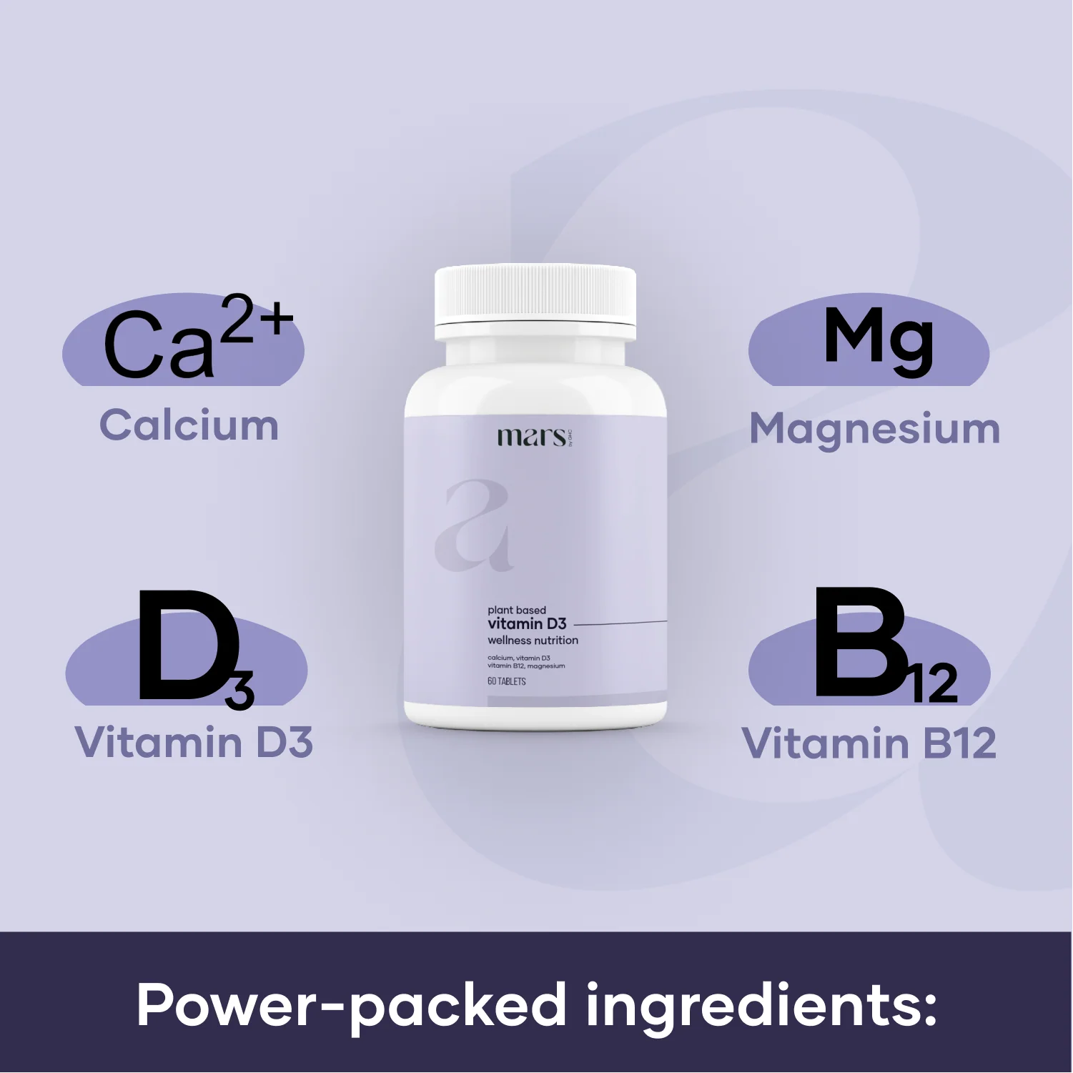 Vitamin D3 400 IU + Calcium 1000mg - (60 N) - Image 2